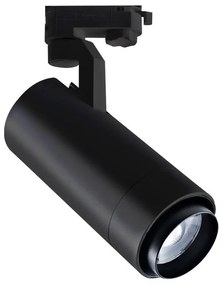 Adeleq Σποτ Ράγας Μονό Ρυθμιζόμενο 20-60° LED 30W 230V 4000K Μαύρο 23-53011