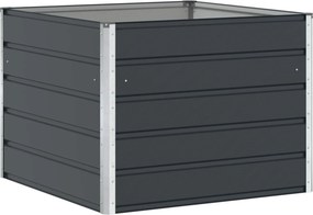 vidaXL Γλάστρα Ανθρακί 100 x 100 x 75 εκ Ατσάλι