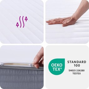 vidaXL Στρώμα Αφρού Medium Soft 140x200 εκ.