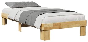 vidaXL Σκελετός Κρεβατιού χωρίς Στρώμα 90x190 εκ. από Μασίφ Ξύλο Δρυς