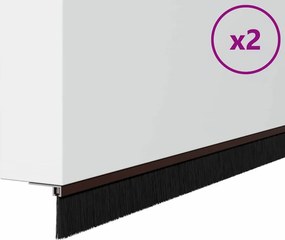 vidaXL Σφραγίδες πόρτας με βούρτσες που προσαρτώνται 2 τμχ. 100 cm