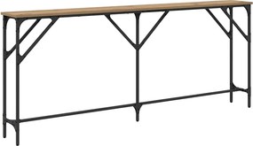 vidaXL Τραπέζι κονσόλας artisan δρυς 180 x 23 x 75 cm