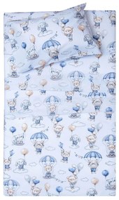 Σεντόνια Βρεφικά Όλιβερ (Σετ 3τμχ) Ciel Viopros Cradle 120x160cm 100% Cotton