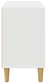 vidaXL Σπίτι Γάτας Λευκό 51 x 30 x 52 εκ. Επεξεργασμένο ξύλο