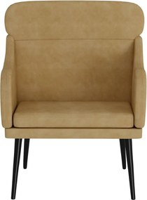 vidaXL Πολυθρόνα Καφέ 63x76x80 εκ. Βελούδινη