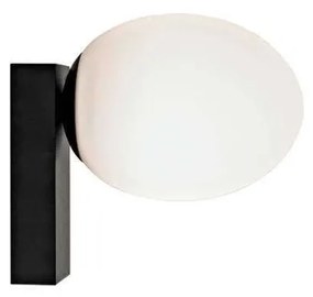 Φωτιστικό Τοίχου- Απλίκα Ice Egg C 8132 13x19cm 1x25W White-Black Nowodvorski Aluminium, Glass