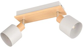 Φωτιστικό Οροφής - Σποτ Shanti 862700276 30x17,5x19,5cm 2xE14 10W Natural-Grey Trio Lighting