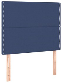 vidaXL Κεφαλάρια Κρεβατιού 2 τεμ. Μπλε 100x5x78/88 εκ. Υφασμάτινο