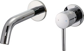 Acquanet Round Stilo 0841 Chrome - Εντοιχιζόμενη μπαταρία νιπτήρα