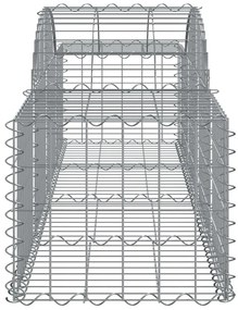 vidaXL Συρματοκιβώτια Τοξωτά 18 τεμ. 200x50x40/60 εκ. Γαλβαν. Ατσάλι