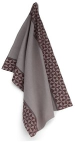 Πετσέτα Κουζίνας Henrik Dreieck B 12292 70x50cm Grey-Bordeaux Kela 100% Cotton