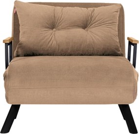 Πολυθρόνα-Κρεβάτι Ανοιχτό Καφέ SANDO SINGLE 78x67x78