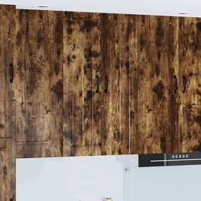 vidaXL Ντουλάπα Κουζίνας με ράφι Καπνιστό Δρύς 60 x 31 x 100 εκ.