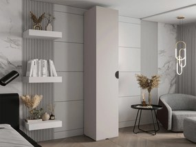 Ντουλάπα Inova IV 50 Μονόφυλλη-Cashmere - Μαύρο
