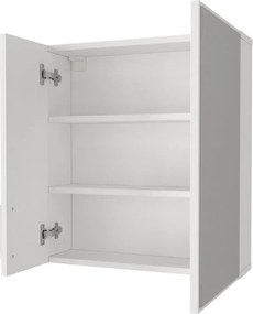 Καθρέπτης μπάνιου Ditto Μegapap χρώμα λευκό 59,6x16,4x64,8εκ.