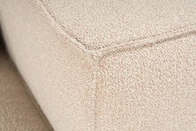 Corner Sofa Lora (L1-O1-1R-POUFFE ) - Peach Peach