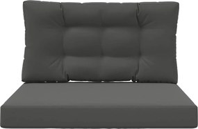 vidaXL Μαξιλάρι Καναπέ Εξωτερικού Χώρου 2 pcs Ανθρακί Πολυεστέρας