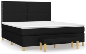 ΚΡΕΒΑΤΙ BOXSPRING ΜΕ ΣΤΡΩΜΑ ΜΑΥΡΟ 180X200 ΕΚ. ΥΦΑΣΜΑΤΙΝΟ 3137095