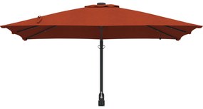 vidaXL Ομπρέλα Κήπου Τερακότα 248.5 x 247.5 x 160 εκ. ύφασμα