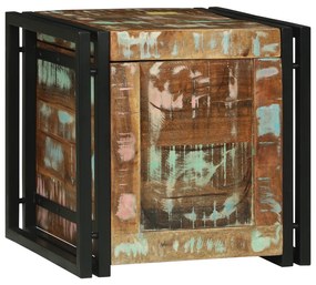 vidaXL Κουτί αποθήκευσης Πολύχρωμο 40 x 40 x 40 cm Μασίφ ξύλο ακακίας