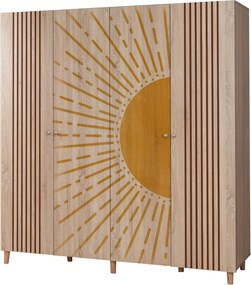 Τετραφυλλη Ντουλαπα Σονομα LONI 52x180x192