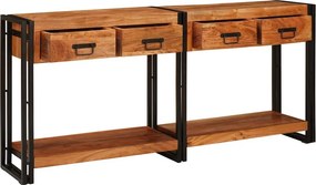 vidaXL Τραπέζια Κονσόλες 2 τμχ. Καφέ 161 x 33 x 75 εκ
