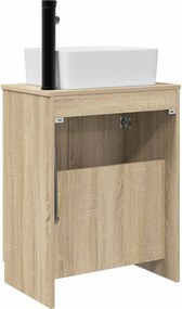 vidaXL Ντουλάπα Νιπτήρα Mπάνιου Sonoma Δρυς 54 x 35 x 100 cm