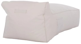 Πουφ Wadeline ξαπλώστρα με Textiline λευκό 190x80x40-60Υ εκ. 190x80x60 εκ.
