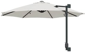 vidaXL Ομπρέλα Κήπου Μπεζ και Μαύρο 248 x 248 x 148 εκ.