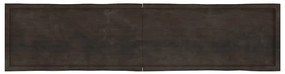 vidaXL Επιφ Τραπεζιού Αν Καφέ 220x50x(2-6)εκ.Ακατέργ. Μασίφ Ξύλο Δρυός