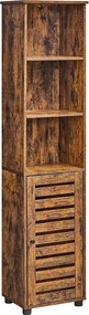 Στήλη Μπάνιου 3 Θέσεων Με Ντουλάπι (30x40x167) Songmics BBK160X01V3