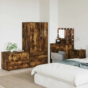 vidaXL Ντουλάπι αποθήκευσης Καπνιστό Δρύς 80 x 48 x 57 εκ