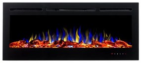 Ηλεκτρικό Τζάκι Επιτοίχιο και Ένθετο 1600W Beverly Hills-60 Hitense-Beverly Hills-60-Μαύρο Beverly Hills-60