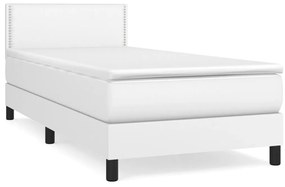 ΚΡΕΒΑΤΙ BOXSPRING ΜΕ ΣΤΡΩΜΑ ΛΕΥΚΟ 90X200ΕΚ. ΑΠΟ ΣΥΝΘΕΤΙΚΟ ΔΕΡΜΑ 3141042