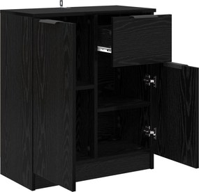 vidaXL Πλαϊνό γραφείο Μαύρη Οξυά 60 x 30 x 70 εκ. Επεξεργασμένο Ξύλο