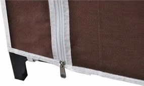 vidaXL Ντουλάπα Καφέ Υφασμάτινη