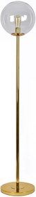 SE 3000-1 GOLD FLOOR LAMP GLOBE CLEAR 1B2