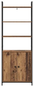 vidaXL Βιβλιοθήκη Παλιό Ξύλο 60 x 24 x 161 εκ Επεξεργασμένο ξύλο