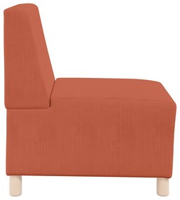 vidaXL Καθίσμα Σαλονιού 3 pcs Πορτοκαλί 55 x 74 x 82 εκ. Βελούδο