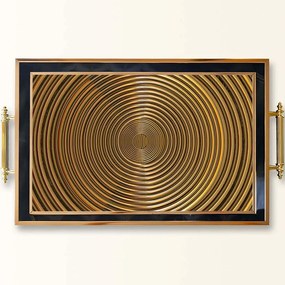 Δίσκος Σερβιρίσματος Γυάλινος 244KNG1157 50x29x3,5cm Multi Aberto Design Γυαλί