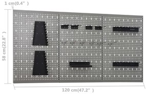 ΠΛΑΤΕΣ ΕΡΓΑΛΕΙΩΝ ΤΟΙΧΟΥ ΔΙΑΤΡΗΤΕΣ 3 ΤΕΜ. 40 X 58 ΕΚ. ΑΤΣΑΛΙΝΕΣ 145351