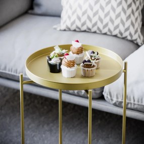 Τραπεζάκι Σαλονιού Χρυσό SHB 46x46x56