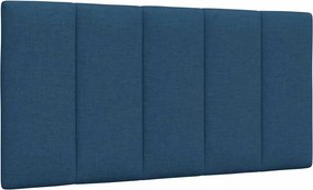 VidaXL Κρεβάτι με Στρώμα Hanko Μπλε 100 x 200 εκ. Υφασμάτινο