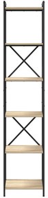 vidaXL Βιβλιοθήκη Sonoma Δρυς 40 x 30 x 188 εκ Επεξεργασμένο ξύλο