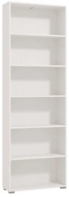 Βιβλιοθήκη Tomar 6 Λευκό 70x24,5x211,5 εκ. 70x24.5x211.5 εκ.