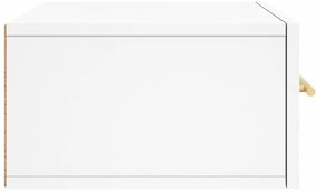 vidaXL Κομοδίνο Επιτοίχιο Λευκά 35 x 35 x 20 εκ.