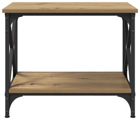 vidaXL Τραπεζάκι Πλευράς artisan δρυς 55 x 38 x 45 εκ