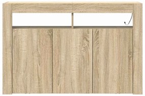 vidaXL Πλαϊνό γραφείο Sonoma Δρυς 116 x 30 x 75 εκ. Επεξεργασμένο ξύλο