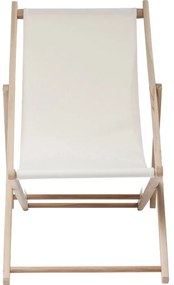 Ξαπλώστρα-Relax Bright Summer Ξύλινη Λευκή 56x96x96εκ - Μπεζ