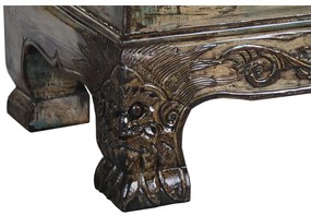 Σκαμπό DKD Home Decor Πολύχρωμο Ξύλο 179 x 43 x 58 cm
